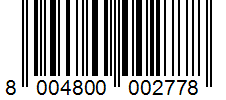 Barcode 8004800002778
