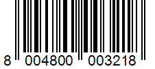 Barcode 8004800003218