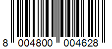 Barcode 8004800004628