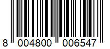 Barcode 8004800006547