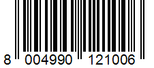 Barcode 8004990121006