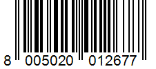 Barcode 8005020012677