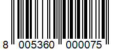 Barcode 8005360000075