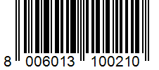 Barcode 8006013100210