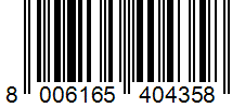 Barcode 8006165404358