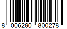 Barcode 8006290800278