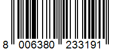 Barcode 8006380233191