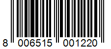 Barcode 8006515001220