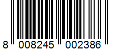 Barcode 8008245002386