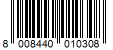 Barcode 8008440010308