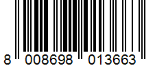 Barcode 8008698013663