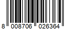 Barcode 8008706026364