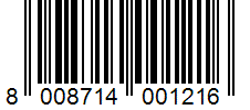 Barcode 8008714001216