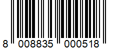 Barcode 8008835000518