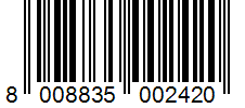 Barcode 8008835002420