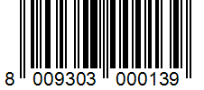 Barcode 8009303000139