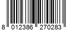 Barcode 8012386270283