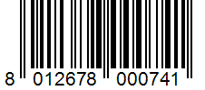 Barcode 8012678000741