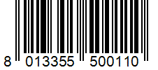 Barcode 8013355500110