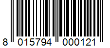 Barcode 8015794000121