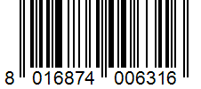 Barcode 8016874006316