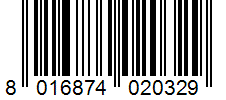 Barcode 8016874020329