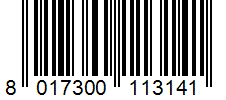 Barcode 8017300113141
