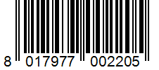 Barcode 8017977002205
