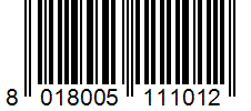 Barcode 8018005111012