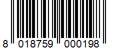 Barcode 8018759000198