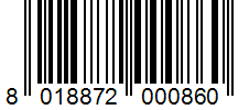 Barcode 8018872000860