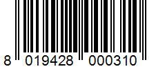 Barcode 8019428000310