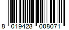 Barcode 8019428008071
