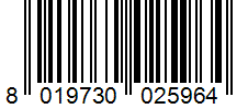 Barcode 8019730025964