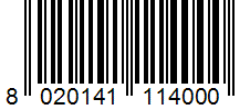 Barcode 8020141114000