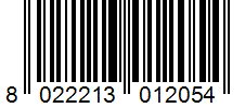 Barcode 8022213012054