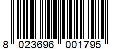 Barcode 8023696001795