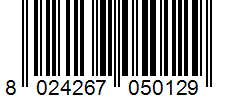 Barcode 8024267050129
