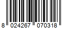 Barcode 8024267070318