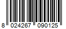 Barcode 8024267090125