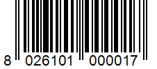 Barcode 8026101000017