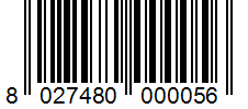 Barcode 8027480000056