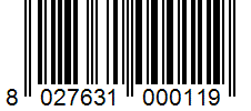 Barcode 8027631000119