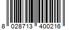 EAN Barcode for 8028713400216