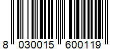 Barcode 8030015600119