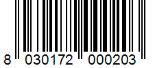 Barcode 8030172000203