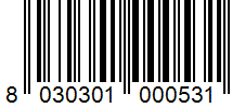 Barcode 8030301000531