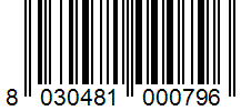 Barcode 8030481000796