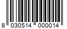 Barcode 8030514000014