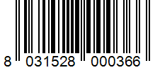 Barcode 8031528000366